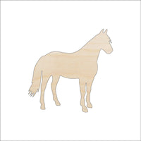 Horse Wood Craft Shape - Laser Cut Baltic Birch Unfinished DIY Wood Art Supplies HRS74 - The Wood Shape Store