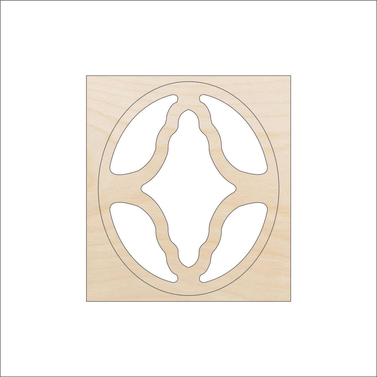 Design Wood Craft Shape - Laser Cut Baltic Birch Unfinished DIY Wood Art Supplies DSN39 - The Wood Shape Store
