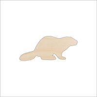 Beaver Wood Craft Shape – Laser Cut Baltic Birch Unfinished DIY Wood Art Supplies ANML96 - The Wood Shape Store