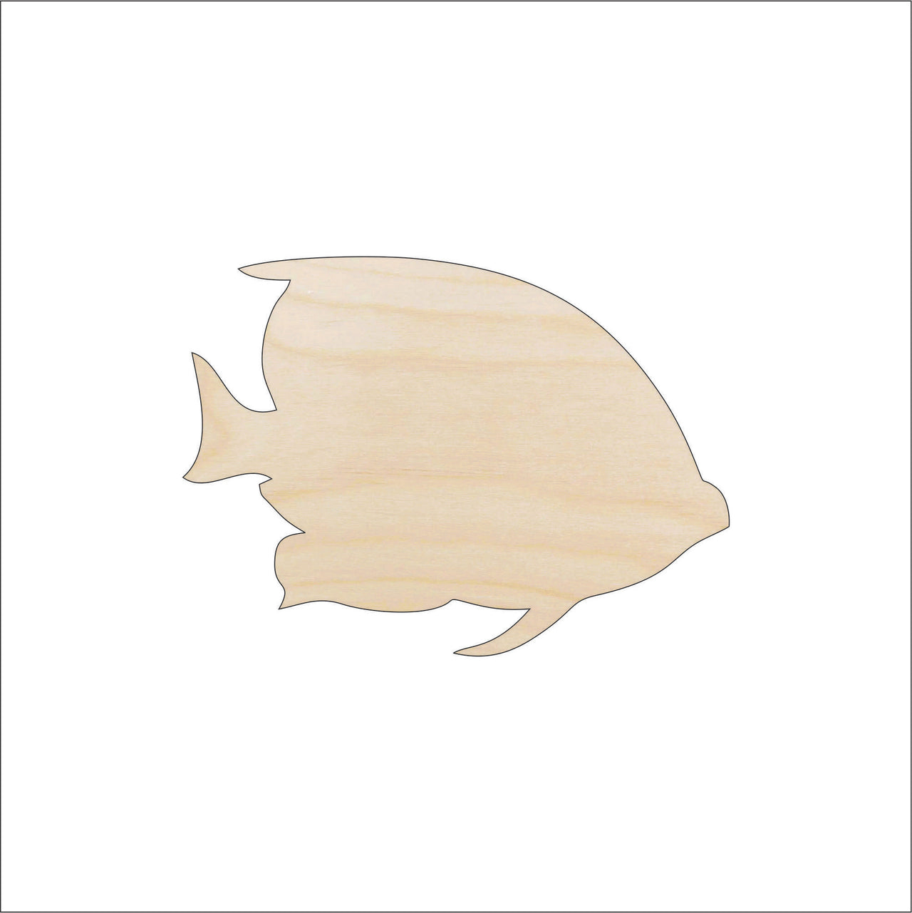 Fish Wood Craft Shape - Laser Cut Baltic Birch Unfinished DIY Wood Art Supplies FSH61 - The Wood Shape Store