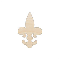 Fleur de Lis Wood Craft Shape - Laser Cut Baltic Birch Unfinished DIY Wood Art Supplies DSN30 - The Wood Shape Store