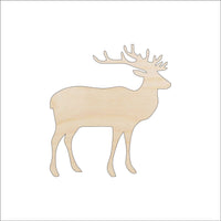 Deer Wood Craft Shape - Laser Cut Baltic Birch Unfinished DIY Wood Art Supplies DER24 - The Wood Shape Store