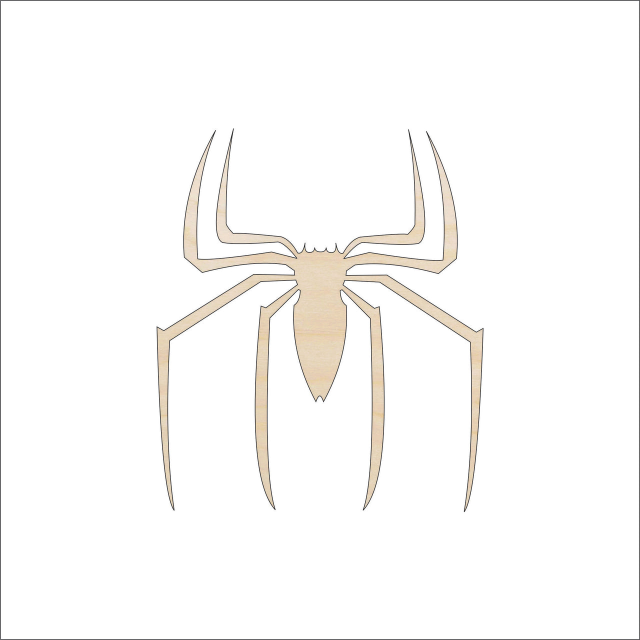 Spider Wood Craft Shape - Laser Cut Baltic Birch Unfinished DIY Wood Art Supplies BUG24 - The Wood Shape Store