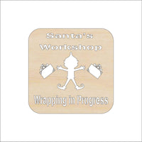 Christmas Wood Craft Shape Laser Cut Out & Unfinished DIY Craft Supply XMS275 - The Wood Shape Store