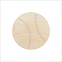 Tennis Ball Wood Craft Shape - Laser Cut Baltic Birch Unfinished DIY Wood Art Supplies SPT156 - The Wood Shape Store
