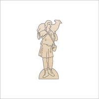 Shepherd Wood Craft Shape - Laser Cut Baltic Birch Unfinished DIY Wood Art Supplies XMS225 - The Wood Shape Store