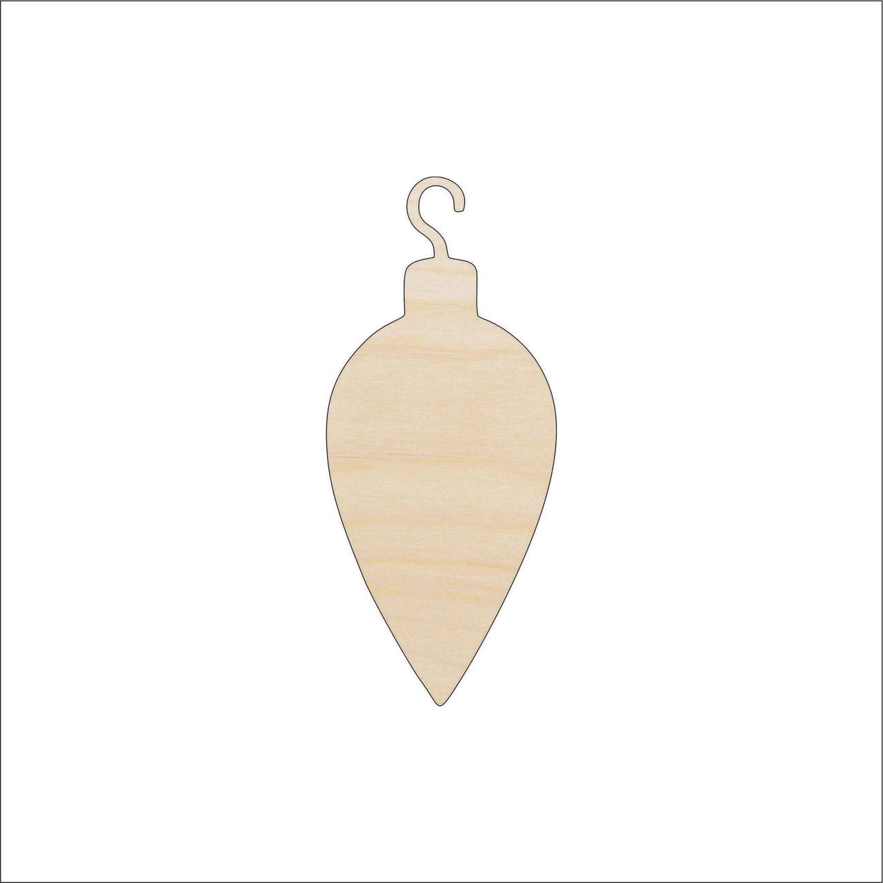 Ornament Wood Craft Shape - Laser Cut Baltic Birch Unfinished DIY Wood Art Supplies XMS123 - The Wood Shape Store