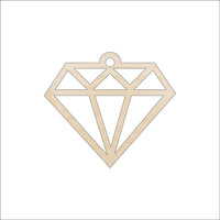 Diamond Wood Craft Shape - Laser Cut Baltic Birch Unfinished DIY Wood Art Supplies XTR31 - The Wood Shape Store
