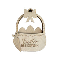 Easter 3D Laser Cut Ornament – Baltic Birch Wood Craft Supplies | DIY Wood Ornament Kit ES10 - The Wood Shape Store