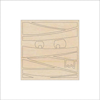 Mummy Wood Craft Shape - Laser Cut Baltic Birch Unfinished DIY Wood Art Supplies FAL244 - The Wood Shape Store