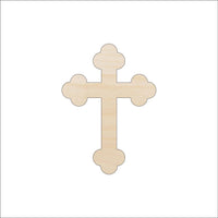 Cross Wood Craft Shape - Laser Cut Baltic Birch Unfinished DIY Wood Art Supplies REL77 - The Wood Shape Store