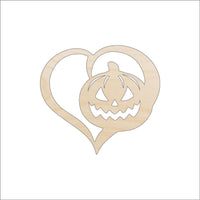 Pumpkin Love Wood Craft Shape – Laser Cut Baltic Birch Unfinished DIY Wood Art Supplies FAL221 - The Wood Shape Store