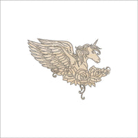 Unicorn Wood Craft Shape - Laser Cut Baltic Birch Unfinished DIY Wood Art Supplies MYTH41 - The Wood Shape Store