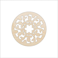 Flower Design Wood Craft Shape - Laser Cut Baltic Birch Unfinished DIY Wood Art Supplies CSTR22 - The Wood Shape Store