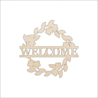 Wreath Wood Craft Shape - Laser Cut Baltic Birch Unfinished DIY Wood Art Supplies SGN124 - The Wood Shape Store