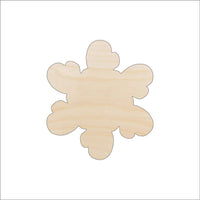 Flower Wood Craft Shape - Laser Cut Baltic Birch Unfinished DIY Wood Art Supplies FLR82 - The Wood Shape Store