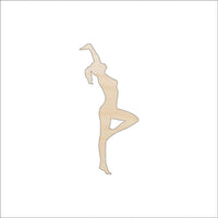 Gymnast Wood Craft Shape - Laser Cut Baltic Birch Unfinished DIY Wood Art Supplies SPT13 - The Wood Shape Store