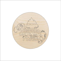 Camping Sign Wood Craft Shape - Laser Cut Baltic Birch Unfinished DIY Wood Art Supplies TRP32 - The Wood Shape Store