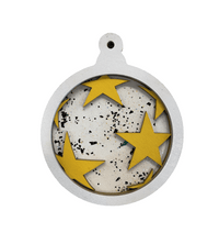 Star 3D Laser Cut Ornament – Baltic Birch Wood Craft Supplies | DIY Wood Ornament Kit DS3 - The Wood Shape Store