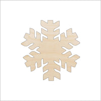 Snowflake Wood Craft Shape - Laser Cut Baltic Birch Unfinished DIY Wood Art Supplies SNW13 - The Wood Shape Store