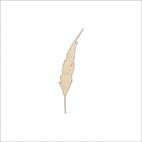 Feather Wood Craft Shape - Laser Cut Baltic Birch Unfinished DIY Wood Art Supplies XTR38 - The Wood Shape Store