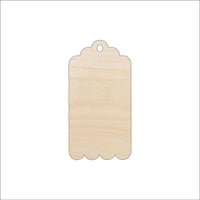 Gift Tag Wood Craft Shape - Laser Cut Baltic Birch Unfinished DIY Wood Art Supplies TAG30 - The Wood Shape Store