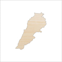 Lebanon Wood Craft Shape - Laser Cut Baltic Birch Unfinished DIY Wood Art Supplies WLD92 - The Wood Shape Store