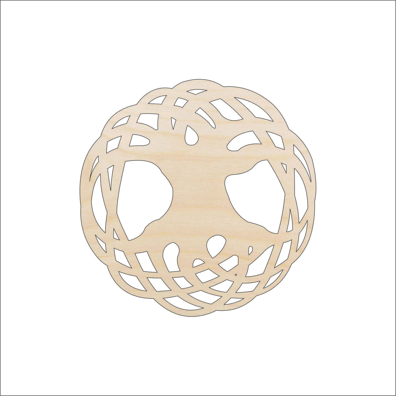 Tree of Life Wood Craft Shape - Laser Cut Baltic Birch Unfinished DIY Wood Art Supplies TRE16 - The Wood Shape Store