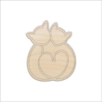 Cat Wood Craft Shape - Laser Cut Baltic Birch Unfinished DIY Wood Art Supplies CAT199 - The Wood Shape Store