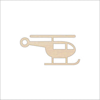 Helicopter Wood Craft Shape - Laser Cut Baltic Birch Unfinished DIY Wood Art Supplies PLN12 - The Wood Shape Store