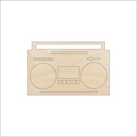 Boom Box Wood Craft Shape - Laser Cut Baltic Birch Unfinished DIY Wood Art Supplies MSC5 - The Wood Shape Store