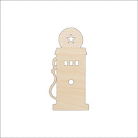 Gas Pump Wood Craft Shape - Laser Cut Baltic Birch Unfinished DIY Wood Art Supplies CAR88 - The Wood Shape Store