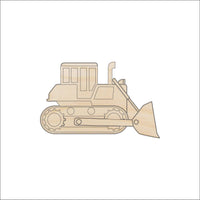 Bulldozer Wood Craft Shape - Laser Cut Baltic Birch Unfinished DIY Wood Art Supplies CAR103 - The Wood Shape Store