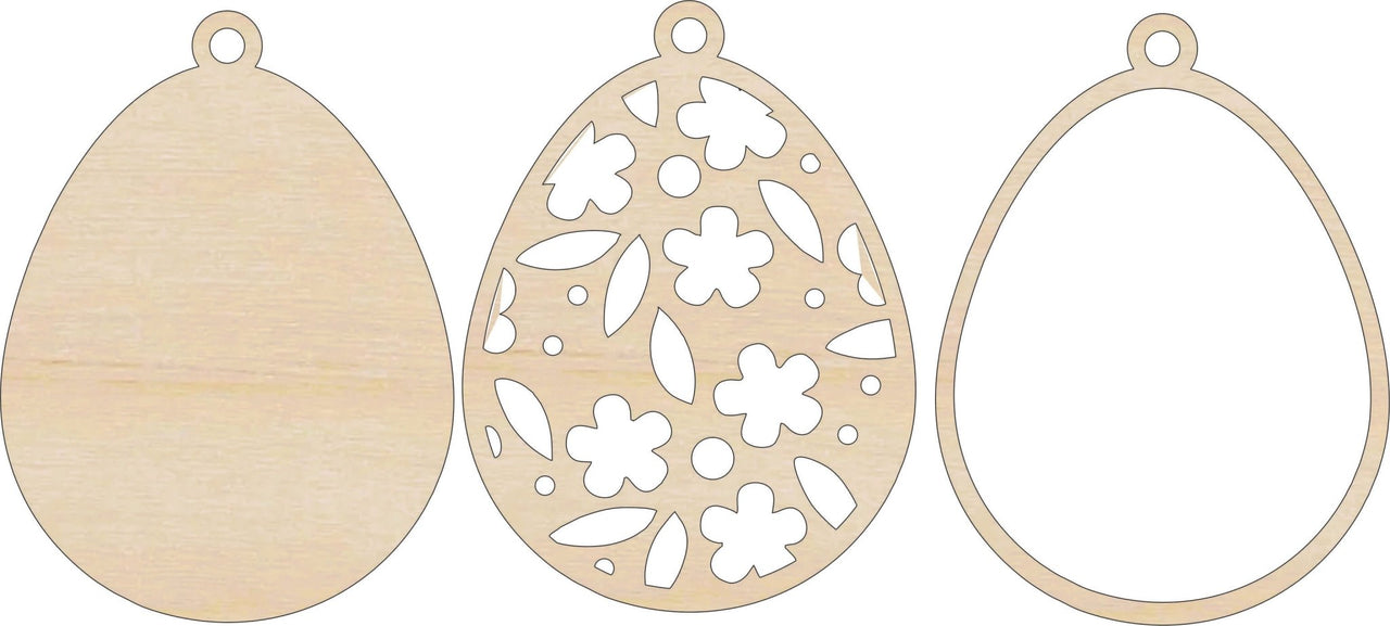 Easter 3D Laser Cut Ornament – Baltic Birch Wood Craft Supplies | DIY Wood Ornament Kit ES54 - The Wood Shape Store