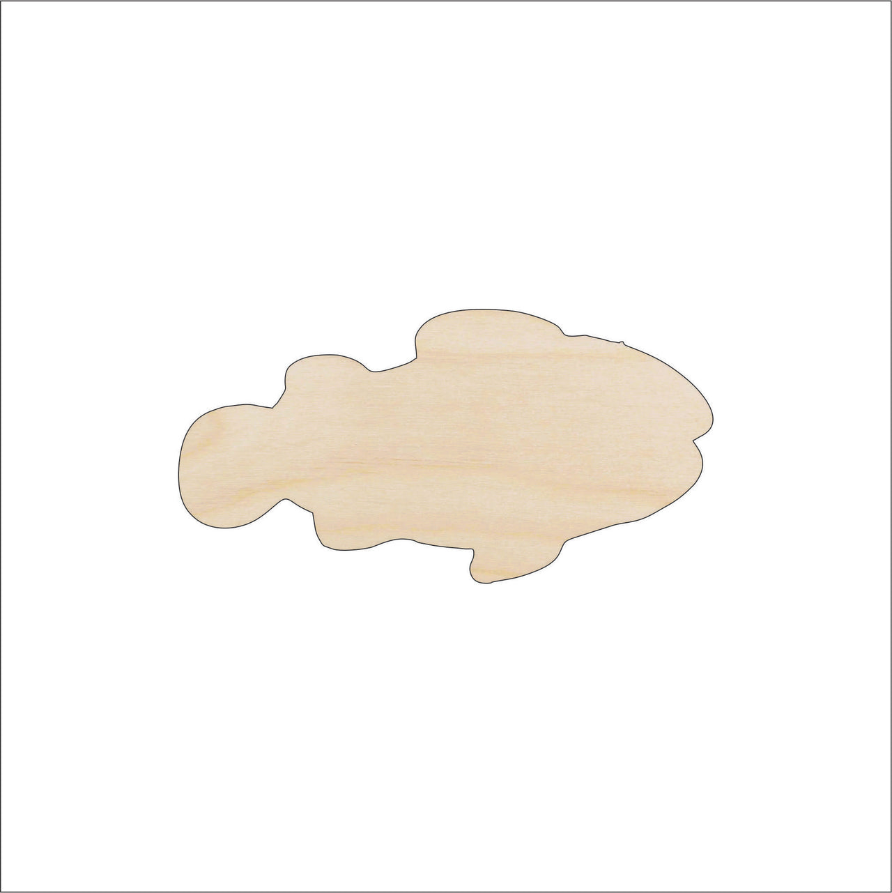 Clownfish Wood Craft Shape - Laser Cut Baltic Birch Unfinished DIY Wood Art Supplies FSH55 - The Wood Shape Store