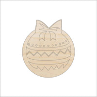 Ornament Wood Craft Shape - Laser Cut Baltic Birch Unfinished DIY Wood Art Supplies XMS56 - The Wood Shape Store