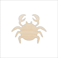Crab Wood Craft Shape - Laser Cut Baltic Birch Unfinished DIY Wood Art Supplies SEA137 - The Wood Shape Store