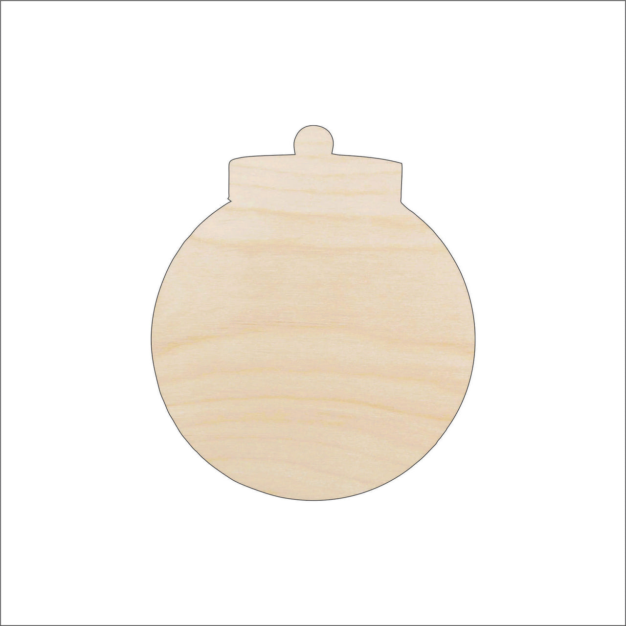 Jar Wood Craft Shape - Laser Cut Baltic Birch Unfinished DIY Wood Art Supplies FOD109 - The Wood Shape Store