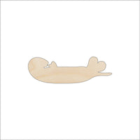 Otter Wood Craft Shape – Laser Cut Baltic Birch Unfinished DIY Wood Art Supplies ANML85 - The Wood Shape Store