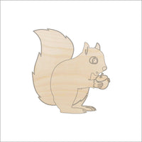 Squirrel Wood Craft Shape – Laser Cut Baltic Birch Unfinished DIY Wood Art Supplies ANML22 - The Wood Shape Store