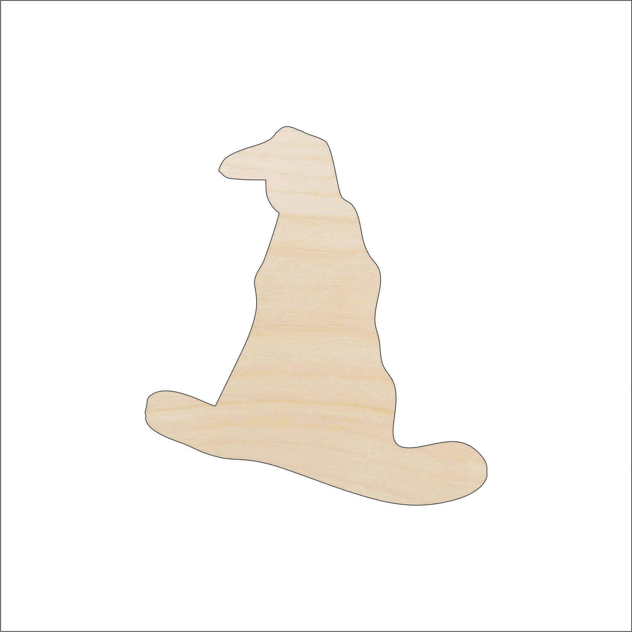 Wizard Hat - Laser Cut Out Unfinished Wood Craft Shape FAL231 - The Wood Shape Store