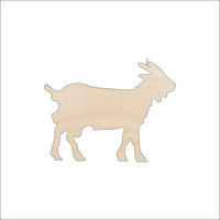 Goat Wood Craft Shape - Laser Cut Baltic Birch Unfinished DIY Wood Art Supplies SHP11 - The Wood Shape Store