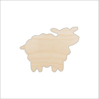 Sheep Wood Craft Shape - Laser Cut Baltic Birch Unfinished DIY Wood Art Supplies SHP2 - The Wood Shape Store
