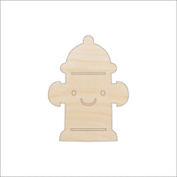 Fire Hydrant Wood Craft Shape - Laser Cut Baltic Birch Unfinished DIY Wood Art Supplies BLD80 - The Wood Shape Store
