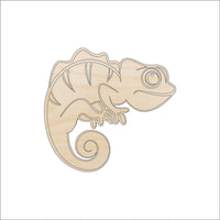 Chameleon Wood Craft Shape - Laser Cut Baltic Birch Unfinished DIY Wood Art Supplies REP15 - The Wood Shape Store