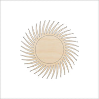 Sun Wood Craft Shape - Laser Cut Baltic Birch Unfinished DIY Wood Art Supplies SKY19 - The Wood Shape Store