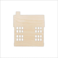 House Wood Craft Shape - Laser Cut Baltic Birch Unfinished DIY Wood Art Supplies BLD66 - The Wood Shape Store