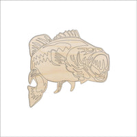 Fish Wood Craft Shape - Laser Cut Baltic Birch Unfinished DIY Wood Art Supplies FSH13 - The Wood Shape Store