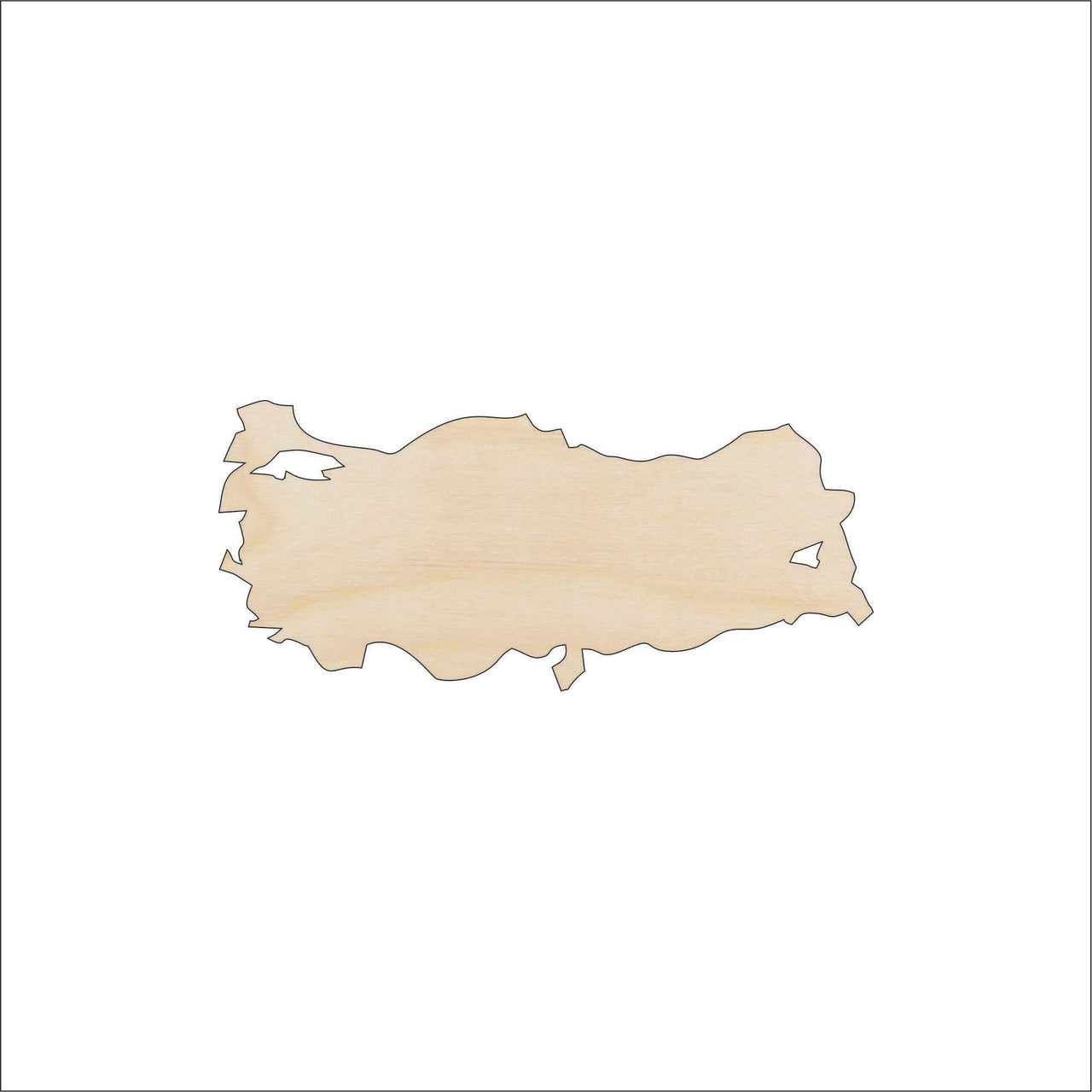 Turkey Wood Craft Shape - Laser Cut Baltic Birch Unfinished DIY Wood Art Supplies WLD76 - The Wood Shape Store