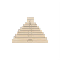Pyramid Wood Craft Shape - Laser Cut Baltic Birch Unfinished DIY Wood Art Supplies WLD101 - The Wood Shape Store